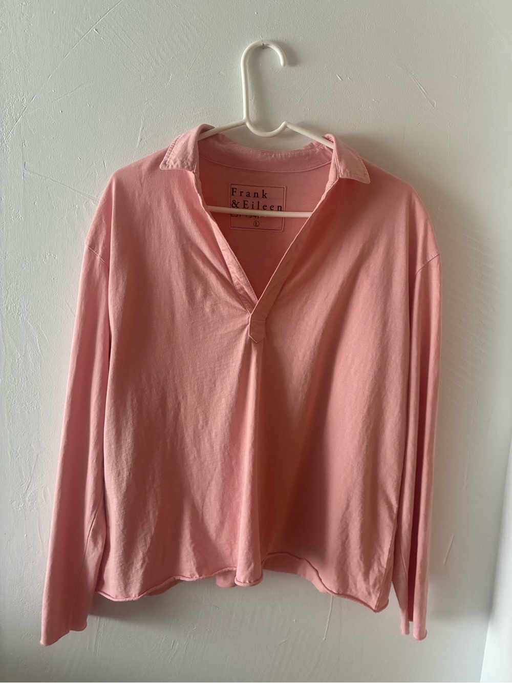 Frank & Eileen Patrick Popover Women's Large Pink Rare Color